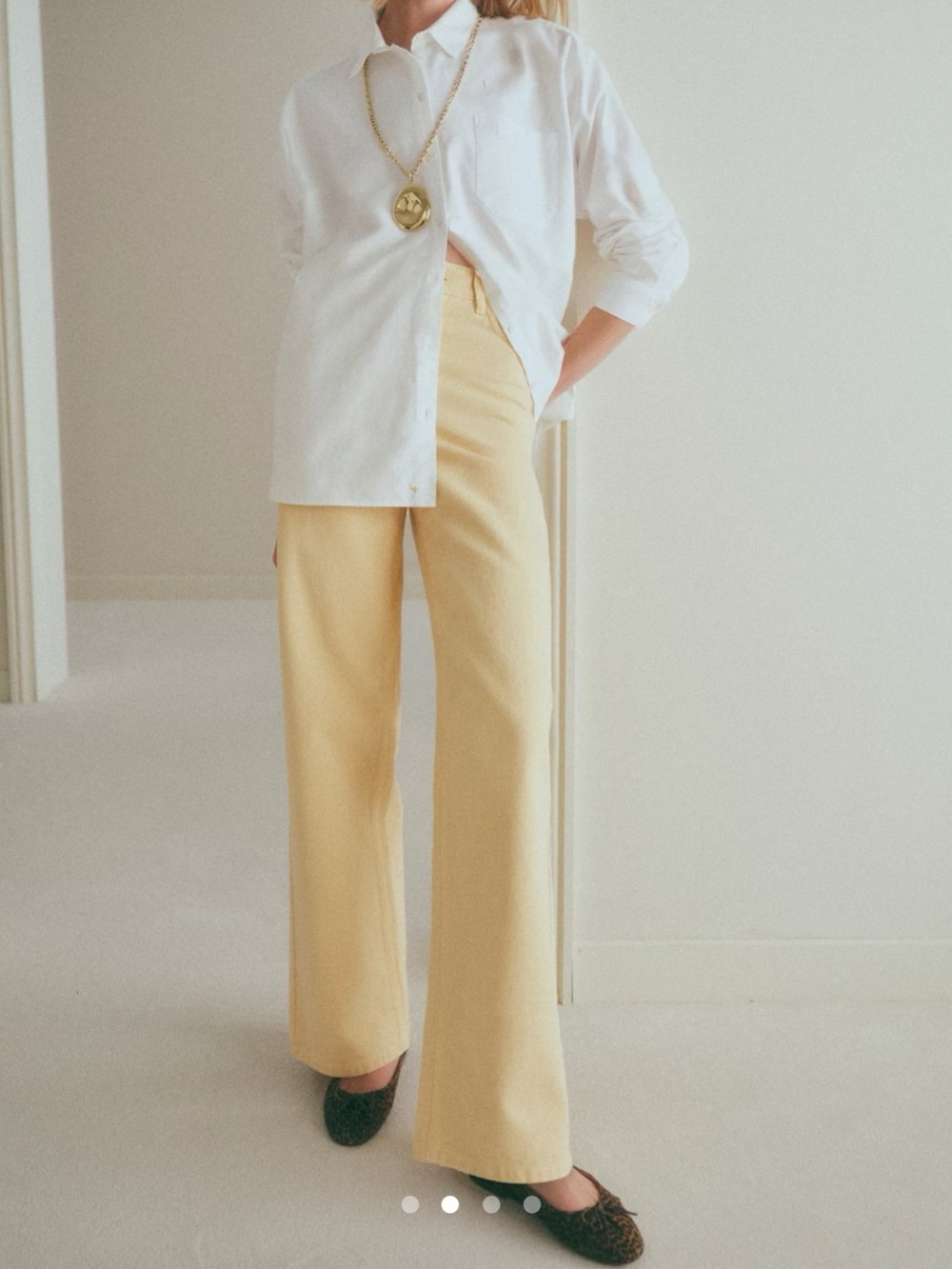 Sézane Corduroy Wide Leg Trousers